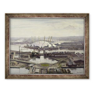 Tablou inramat - Julian Barrow - Domul mileniului din Canary Wharf, 70 x 90 cm