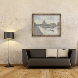 Tablou inramat - Julian Barrow - Ile de La Cite, 70 x 90 cm - Img 2