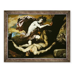 Tablou inramat - Jusepe de Ribera - Apollo si Marsyas, 60 x 80 cm