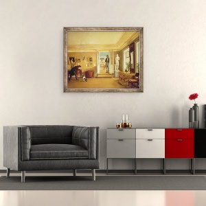 Tablou inramat - Kapiton Alekseevich Zelentsov - Interior, 50 x 60 cm - Img 2