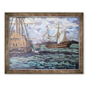 Tablou inramat - Kirstie Adamson - Predarea lui Napoleon, 60 x 80 cm