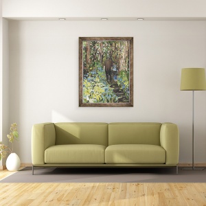 Tablou inramat - Kirstie Adamson - Printre Bluebells, 60 x 80 cm - Img 2