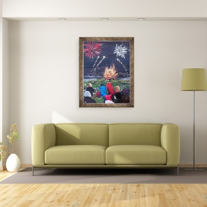 Tablou inramat - Kirstie Adamson - Whizz, Bang, 70 x 90 cm - Img 2