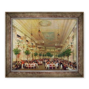 Tablou inramat - Le Baron Attalin - Sarbatoarea la Tuileries pentru a sarbatori casatoria lui Leopold I 1790-1865 cu Printesa Louise de Orleans 1812-50 1832, 50 x 60 cm