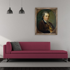Tablou inramat - Le Gay - Portret presupus a fi contele Alessandro di Cagliostro 1743-95 1778, 50 x 60 cm - Img 2