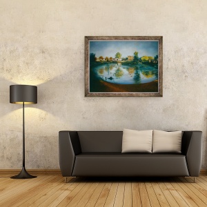 Tablou inramat - Lee Campbell - Barnes iaz, 60 x 80 cm - Img 2
