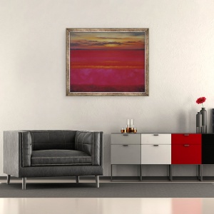 Tablou inramat - Lee Campbell - Rasarit de soare stralucitor, 50 x 60 cm - Img 2