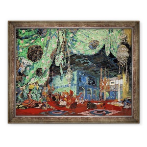 Tablou inramat - Leon Bakst - Set de design pentru seherezada de Rimsky-Korsakov 1844-1908 1916, 70 x 90 cm
