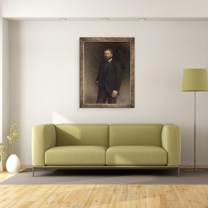 Tablou inramat - Leon Joseph Florentin Bonnat - Portretul lui Henry Field, 60 x 80 cm - Img 2