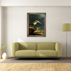Tablou inramat - Leonardo Alenza - Sinuciderea, 60 x 80 cm - Img 2