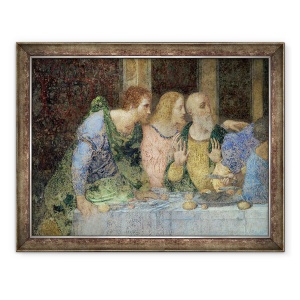 Tablou inramat - Leonardo da Vinci - Cina de Taina VI, 70 x 90 cm