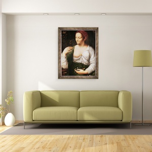 Tablou inramat - Leonardo da Vinci - Columbine, 60 x 80 cm - Img 2