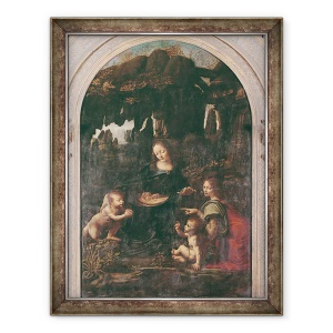 Tablou inramat - Leonardo da Vinci - Madonna Stancilor III, 70 x 90 cm