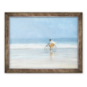 Tablou inramat - Lincoln Seligman - Baiat pe bicicleta 1, 70 x 90 cm