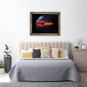Tablou inramat - Lincoln Seligman - Homar pe placa Tiffany, 70 x 90 cm - Img 3