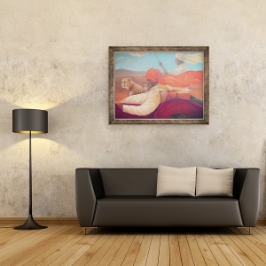 Tablou inramat - Lincoln Seligman - Maharaja III, 60 x 80 cm - Img 2