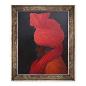 Tablou inramat - Lincoln Seligman - Portret cu zambet, 70 x 85 cm