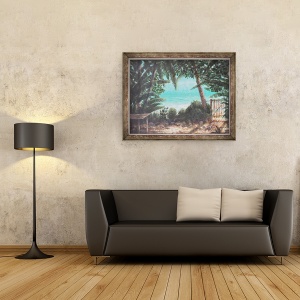 Tablou inramat - Lincoln Seligman - Studio pe plaja 1, 70 x 90 cm - Img 2