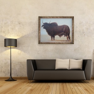 Tablou inramat - Lincoln Seligman - Taurul II, 70 x 90 cm - Img 2