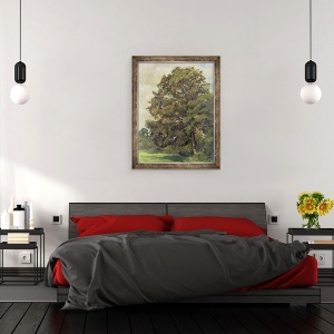 Tablou inramat - Lionel Constable - Studiul unui frasin, 70 x 90 cm - Img 3