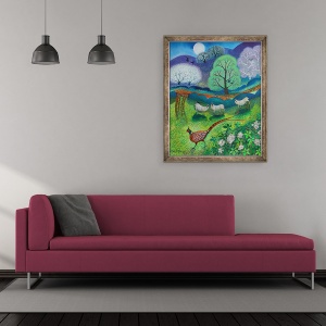 Tablou inramat - Lisa Graa Jensen - Percy Fazan, 2020, 50 x 60 cm - Img 2