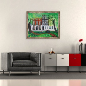 Tablou inramat - Lisa Graa Jensen - Relaxare in Berkley Square 2016., 50 x 60 cm - Img 2