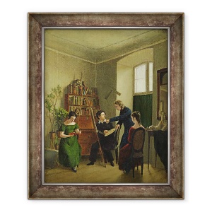 Tablou inramat - Louis Asher - Artistul din studioul sau, 70 x 85 cm