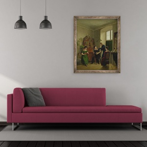 Tablou inramat - Louis Asher - Artistul din studioul sau, 70 x 85 cm - Img 2