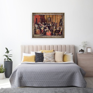 Tablou inramat - Louis de Caullery - Concertul spaniol sau, 70 x 90 cm - Img 3