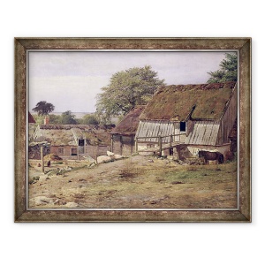 Tablou inramat - Louis Gurlitt - O ferma in Suedia, 70 x 90 cm