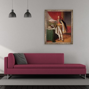 Tablou inramat - Louis Hersent - Maresalul Andre Massena 1758-1817 Duce de Rivoli, 50 x 60 cm - Img 2
