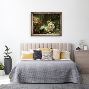Tablou inramat - Louis Jean Francois I Lagrenee - Moartea lui Cleopatra, 70 x 90 cm - Img 3