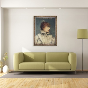 Tablou inramat - Louise Abbema - Sarah Bernhardt 1844-1923 1875, 60 x 80 cm - Img 2