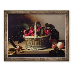 Tablou inramat - Louise Moillon - Cos de mure si zmeura, 60 x 80 cm