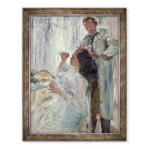Tablou inramat - Lovis Corinth - Charlotte Corint La Ei Dressing Masa, 60 x 80 cm