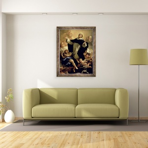 Tablou inramat - Luca Giordano - St. Dominic, 60 x 80 cm - Img 2