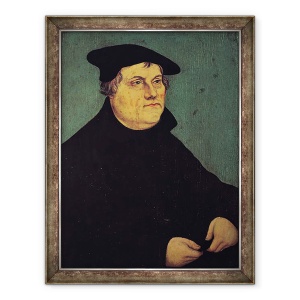 Tablou inramat - Lucas Cranach the Elder - Portretul lui Martin Luther 1483-1546 1543, 70 x 90 cm