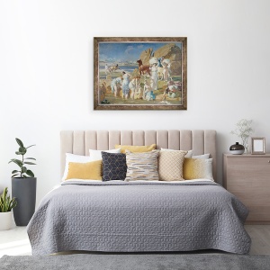 Tablou inramat - Lucien Simon - Nausicaa la Fantana, 70 x 90 cm - Img 3