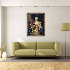 Tablou inramat - Luedden - Portret De Printesa Charlotte De Brunswick-Luneburg, 60 x 80 cm - Img 2