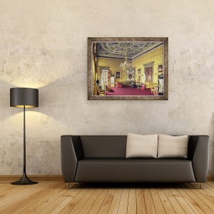 Tablou inramat - Luigi Premazzi - Sala Lyons din Palatul Catherine de la Tsarskoye Selo, 60 x 80 cm - Img 2