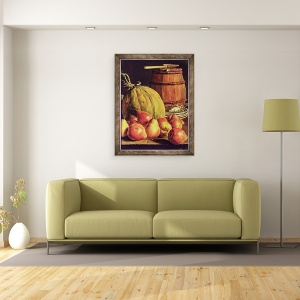 Tablou inramat - Luis Egidio Melendez - Natura moarta cu pere, 70 x 90 cm - Img 2
