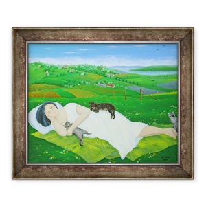 Tablou inramat - Magdolna Ban - Acasa in sfarsit, 50 x 60 cm