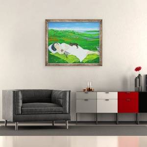 Tablou inramat - Magdolna Ban - Acasa in sfarsit, 50 x 60 cm - Img 2