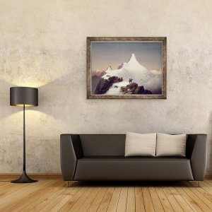 Tablou inramat - Marcus Pernhart - Vedere spre muntele Grossglockner, 60 x 80 cm - Img 2