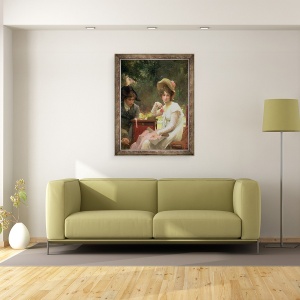 Tablou inramat - Marcus Stone - in dragoste, 60 x 80 cm - Img 2