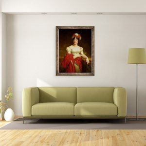 Tablou inramat - Marie Eleonore Godefroid - Portret De Madame de Stael, 60 x 80 cm - Img 2