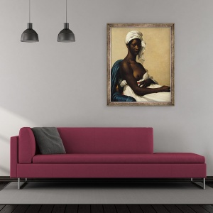 Tablou inramat - Marie Guilhelmine Benoist - Portretul unei Negrese, 1799-1800, 70 x 85 cm - Img 2