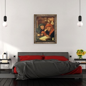 Tablou inramat - Marinus van Reymerswaele - Colectorii de impozite, 70 x 90 cm - Img 3