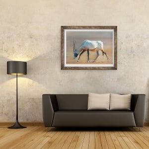 Tablou inramat - Mark Adlington - Arabian Oryx, 60 x 80 cm - Img 2
