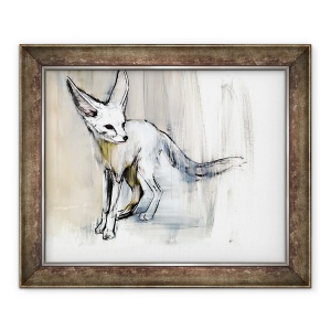 Tablou inramat - Mark Adlington - Fox de nisip, 70 x 85 cm
